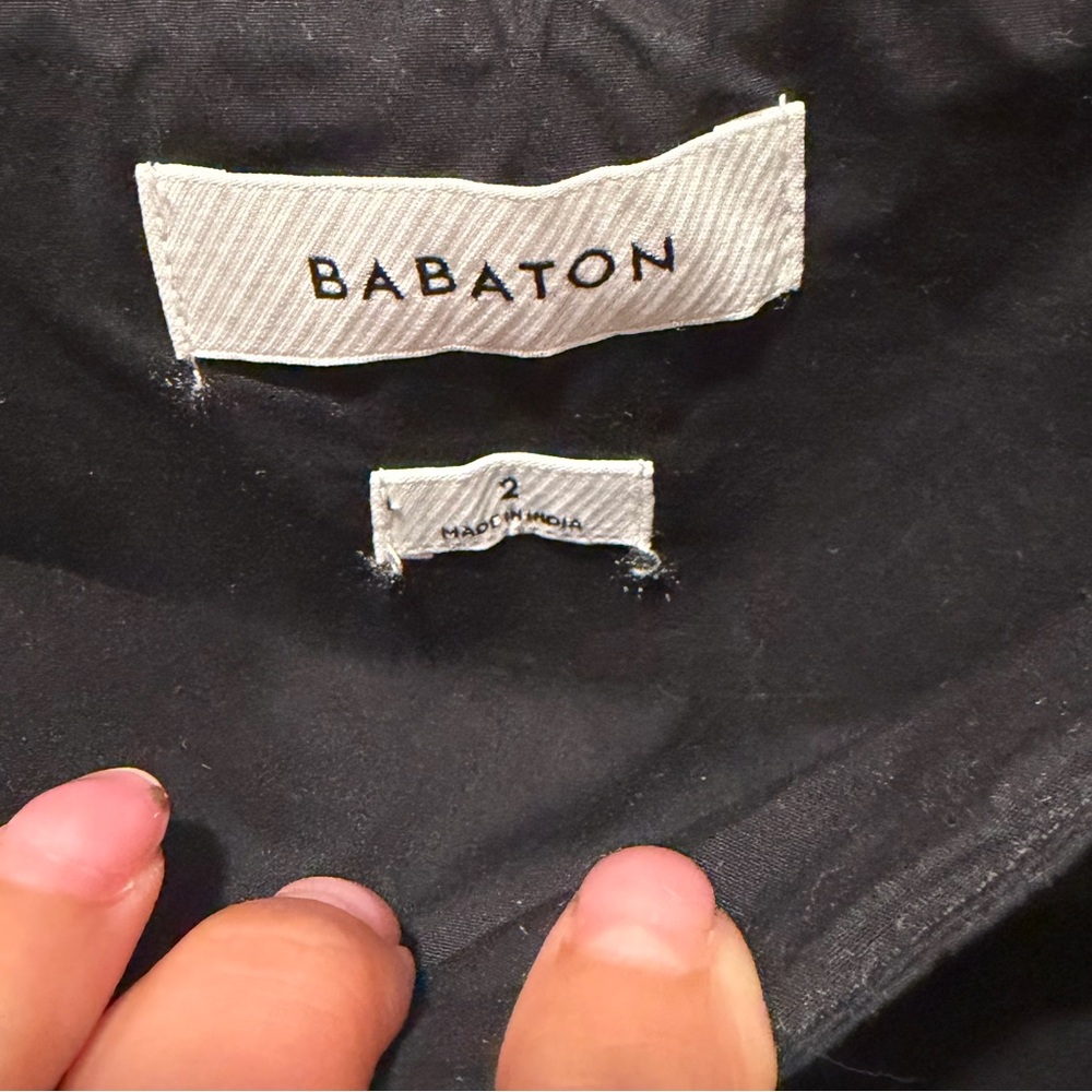 Aritzia Babaton Chandelier Poplin Midi Skirt in Black - Picture 6 of 7